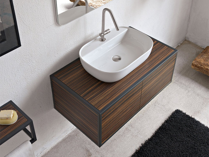 Держатель раковины навесной Scarabeo FRAME 1835/NROP/87