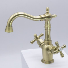 370111-D Смеситель 2-руч. для раковины (БРОНЗ) ViEiR (10/1шт)