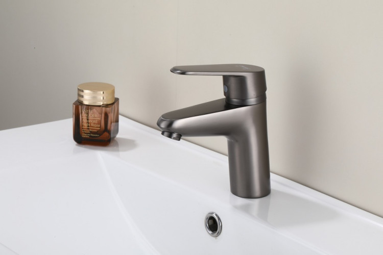 10023-P Смеситель для умывальника (ГРАФИТ) HANSEN  (10/1шт)