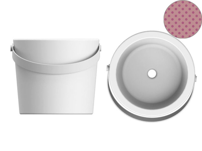 Раковина накладная Scarabeo BUCKET 8801BS/SER