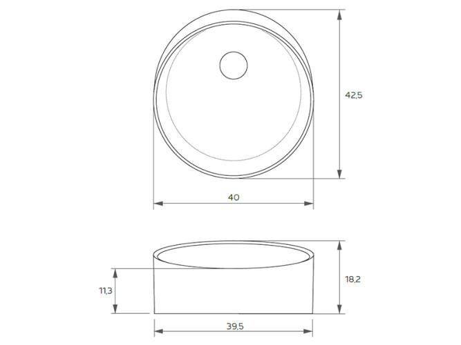 Раковина накладная RELAX DESIGN ESTRO LX01 opac