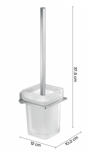 Gedy Atena, настенный стеклянный ёрш, цвет хром