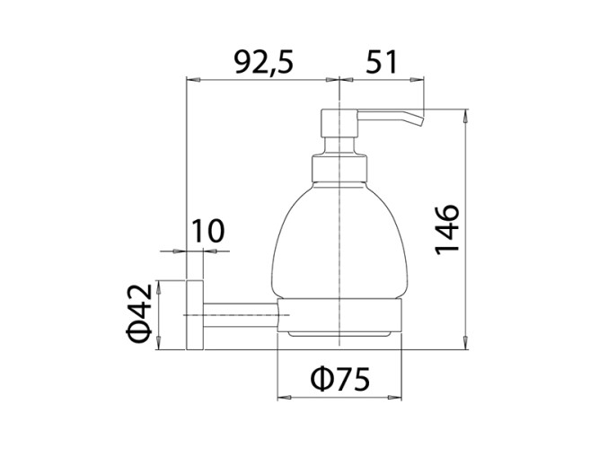 Дозатор MAMOLI ACCESSORI BAGNO 6790001