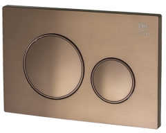 Кнопка для инсталляции СМАРТ,  с КРУГ. клав. (Роз. Золото)  GANZER  (24/1шт)