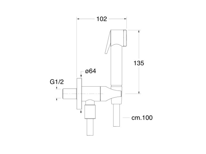 Гигиенический душ CRISTINA Гигиенические души WJ67572