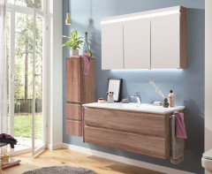 Комплект мебели Puris Ace с раковиной из минерального литья, 1200 мм, цвет дуб чарлстон