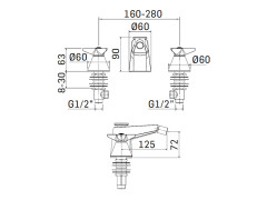 Смеситель для биде MAMOLI GIO PONTI 551000000051