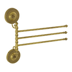 Полотенцедержатель тройной поворотный, L35 cм. бронза Migliore MONTECARLO