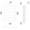 Полотенцесушитель TERMINUS Эконом Аврора П6 500х600 бп500 NEW