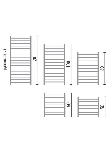 Полотенцесушитель Ника CLASSIC ЛП (Г2) ВП 60/40