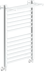 Полотенцесушитель Ника MODERN ЛМ-3 80/50 RAL9016 белый матовый(-)