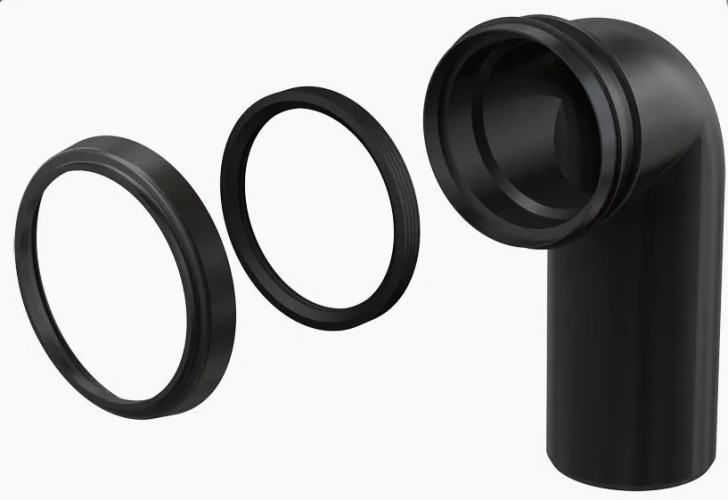 Уголок для инсталяции Ф90х90-90°  АВА SYSTEM  (1шт)