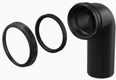 Уголок для инсталяции Ф90х90-90°  АВА SYSTEM  (1шт)