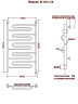 Полотенцесушитель Электрич. Ника CURVE ЛZ 120/50 левый тэн