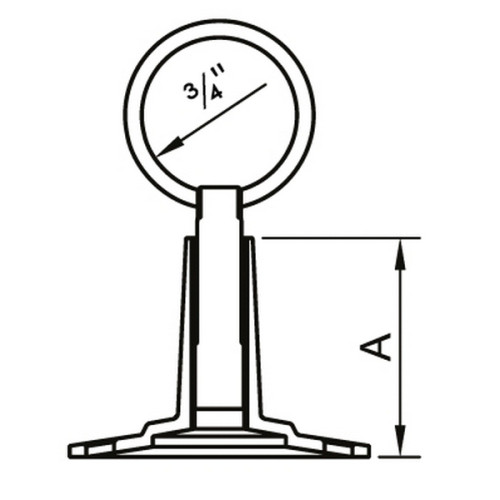 Крепеж телескоп. 3/4" с неразъемным кольцом 103SCZ6605