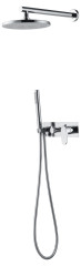 Смеситель встроенный для душа с верхней лейкой SPECTRE хром