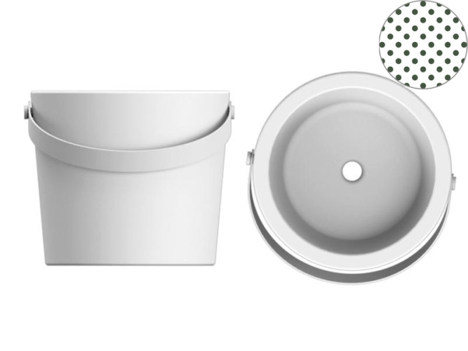 Раковина накладная Scarabeo BUCKET 8801BS/SEV