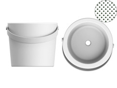 Раковина накладная Scarabeo BUCKET 8801BS/SEV