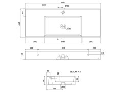 Раковина накладная/ подвесная Scarabeo TEOREMA 2.0 5125