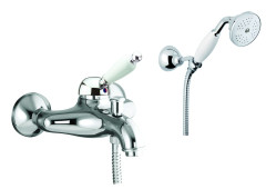 Fiore Imperiale, однорычажный смеситель для ванны с набором для душа, цвет хром
