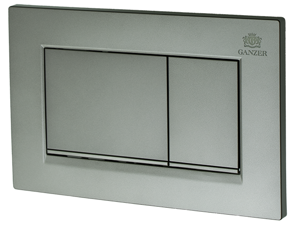 Кнопка для инсталляции СМАРТ,  с КВАД. клав. (ГРАФИТ)  GANZER  (24/1шт)