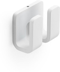 Gedy Outline, крючок двойной, цвет белый матовый