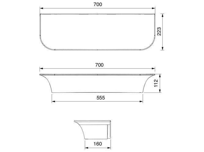 Пара крышек Scarabeo MIZU 9010