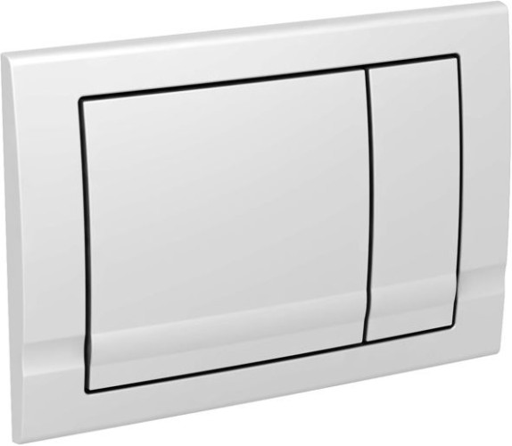 Schwab Riva Duo Mini, панель смыва с двумя клавишами, цвет белый