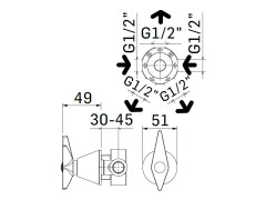 Переключатель MAMOLI GIO PONTI 2516PE000001