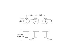 Наружные части смесителя для душа CRISTINA EAST SIDE ES16277