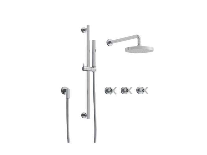 Комплект скрытого смесителя для душа CRISTINA CROSS ROAD CR16134