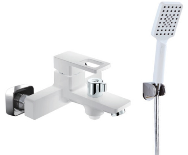 353531-F Смеситель од. для ванны кор. (БЕЛЫЙ) ViEiR (10/1шт)