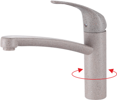 16024-A Смеситель(СВЕ-БЕЖ. ПЕС.) для кухни GANZER (10/1шт)