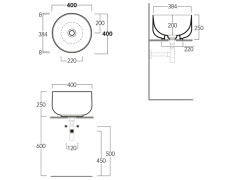 Раковина накладная SIMAS BALLOON BA 02