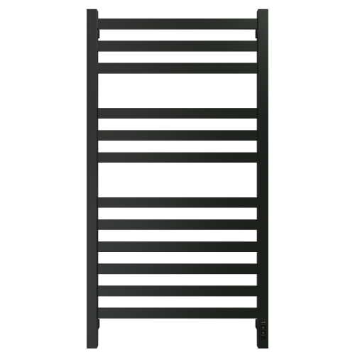 Полотенцесушитель Электрич. с/т GROIS Bruno GR-123 400х1000 П12 U RAL9005 черный матовый