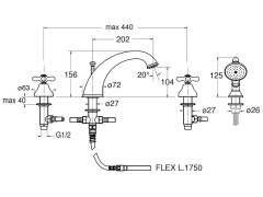 Смеситель на борт ванны CRISTINA IMPERO IM12413