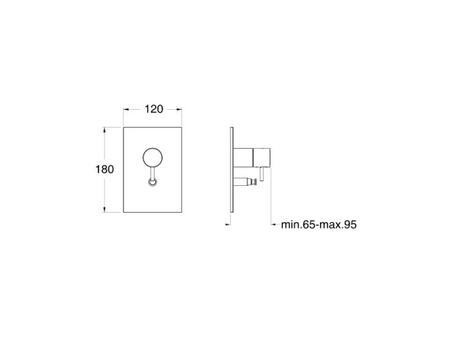 Смеситель для душа CRISTINA TRICOLORE VERDE TV65951