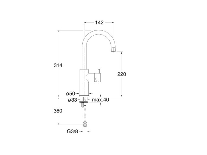 Смеситель для раковины CRISTINA TRICOLORE VERDE TV92651