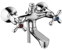 30013 Смес. для ванны корот. (2 ручный) HANSEN (10/1шт)