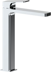 AQG Delta, высокий однорычажный смеситель для раковины без донного клапана, цвет хром