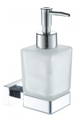 5007 Дозатор для жидкого мыла нас., стеклянный (ХРОМ) ViEiR  (30/1шт)