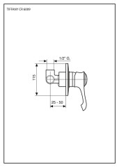 Emmevi Tiffany, встраиваемый смеситель для душа, цвет хром