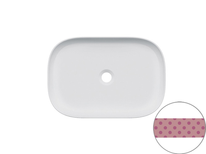 Раковина накладная Scarabeo GLAM 1804/FSR