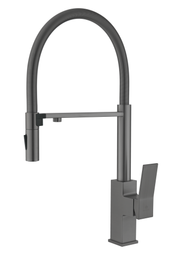 05126-Q Смес. для кухни с гиб МАГ. изл. и под. фильт. (ГРАФИТ) GANZER (10/1шт)