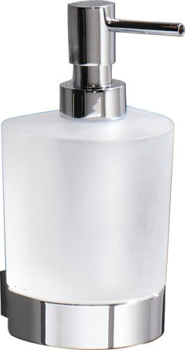 Gedy G-Kent, настенный стеклянный дозатор с металлической помпой, цвет хром