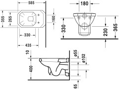Унитаз подвесной DURAVIT 1930 0182090000