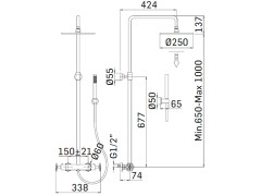 Душевая стойка MAMOLI HIPSTER 380708220021