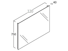 Зеркало BERLONI BAGNO Зеркала и светильники FLQ 1200 M