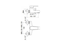 Смеситель для ванны MAMOLI LOGOS 17220000L021