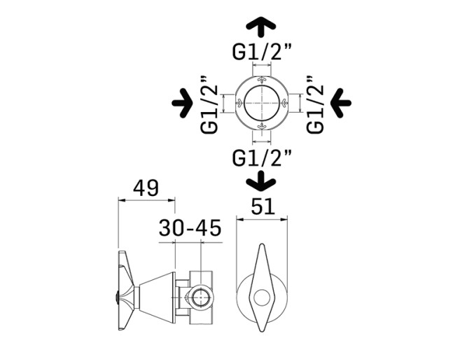 Переключатель MAMOLI GIO PONTI 2513PE000001